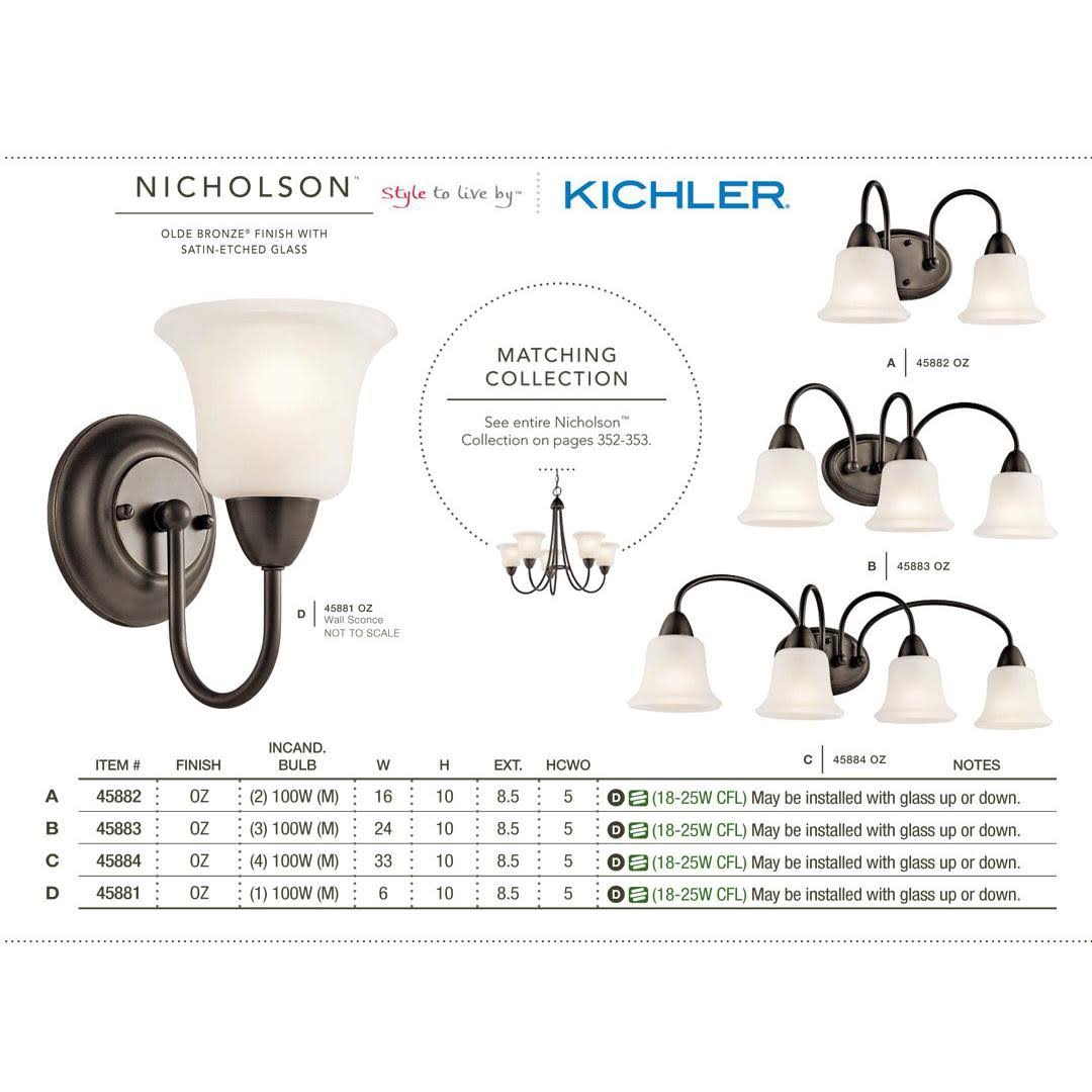 Brushed Nickel 2-Light Bath I172257