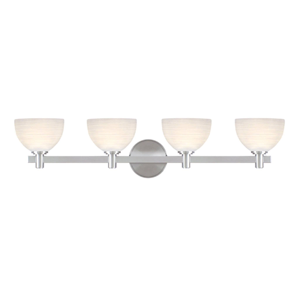 4 Light Bath Bracket, Satin Nickel A4522