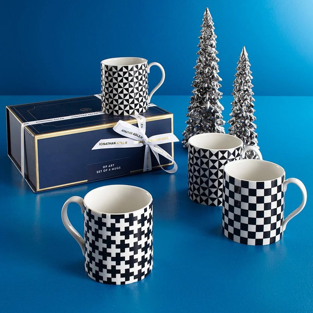 Op Art Mug Set Of 4 V336