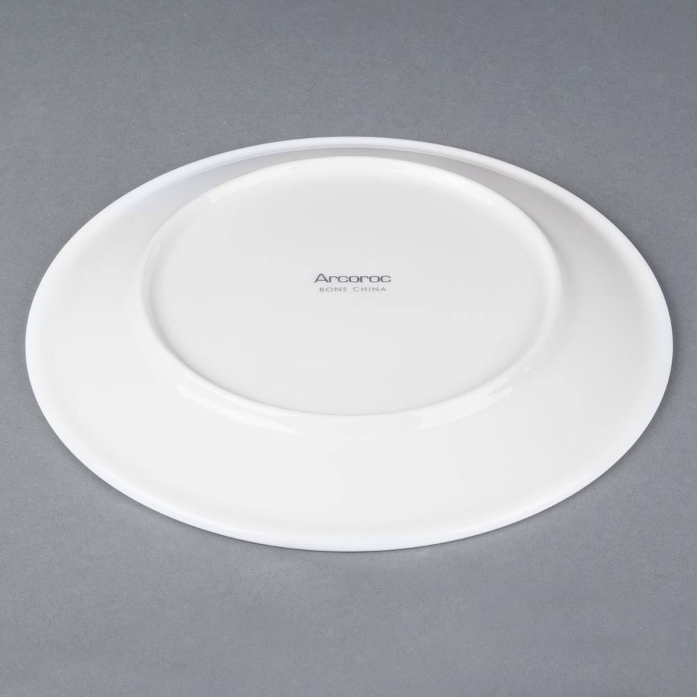 White Coupe Bone China Plate - 24/Case T20214