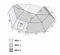 270 Degree Awning Side Wall 1 With Door & Window Driver Side M60732