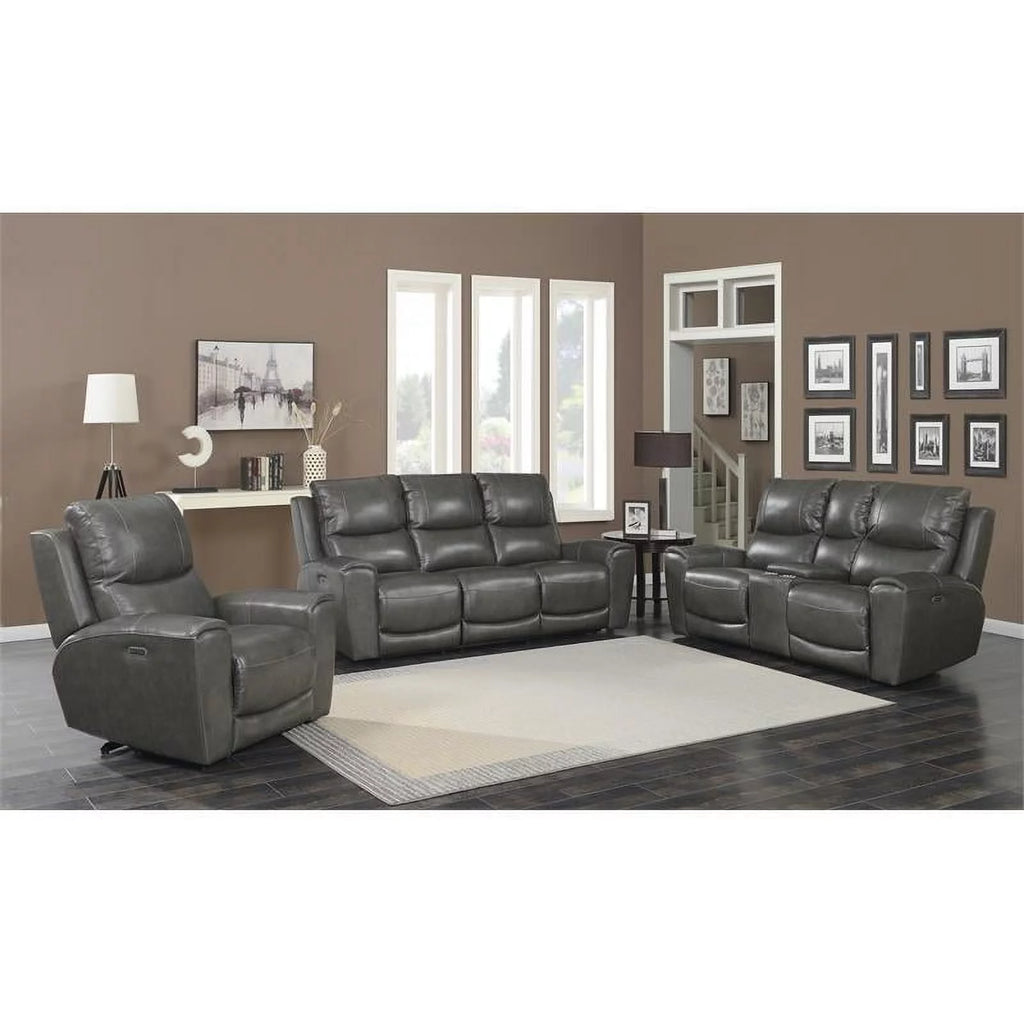 Leather Power Reclining Sofa W737319