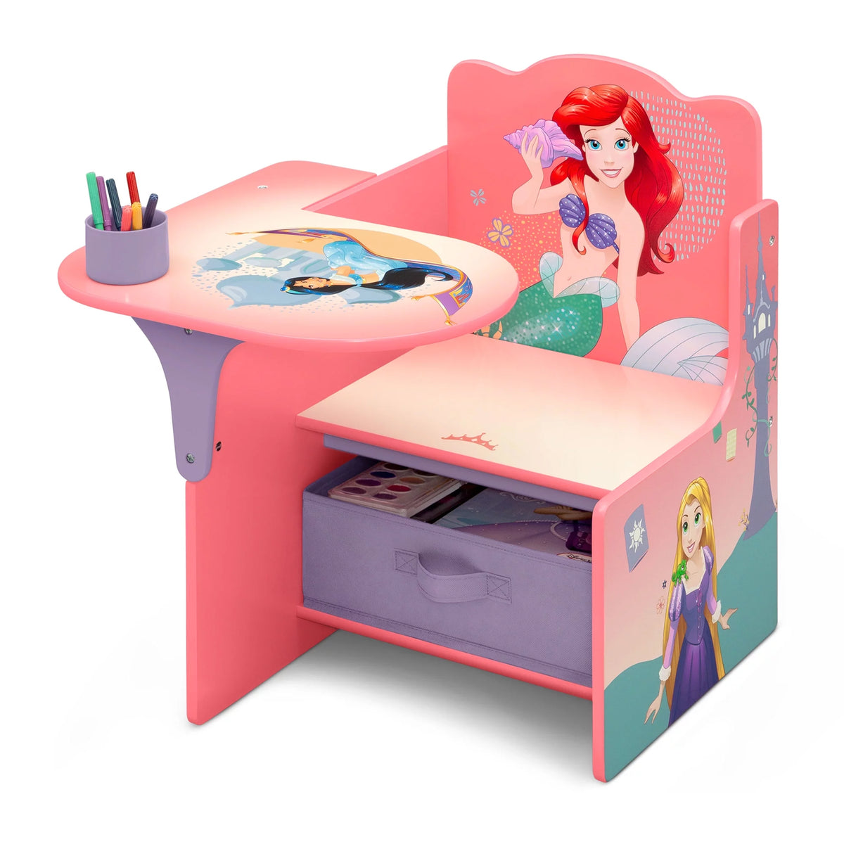 Princess Chair Desk with Storage Bin G9860