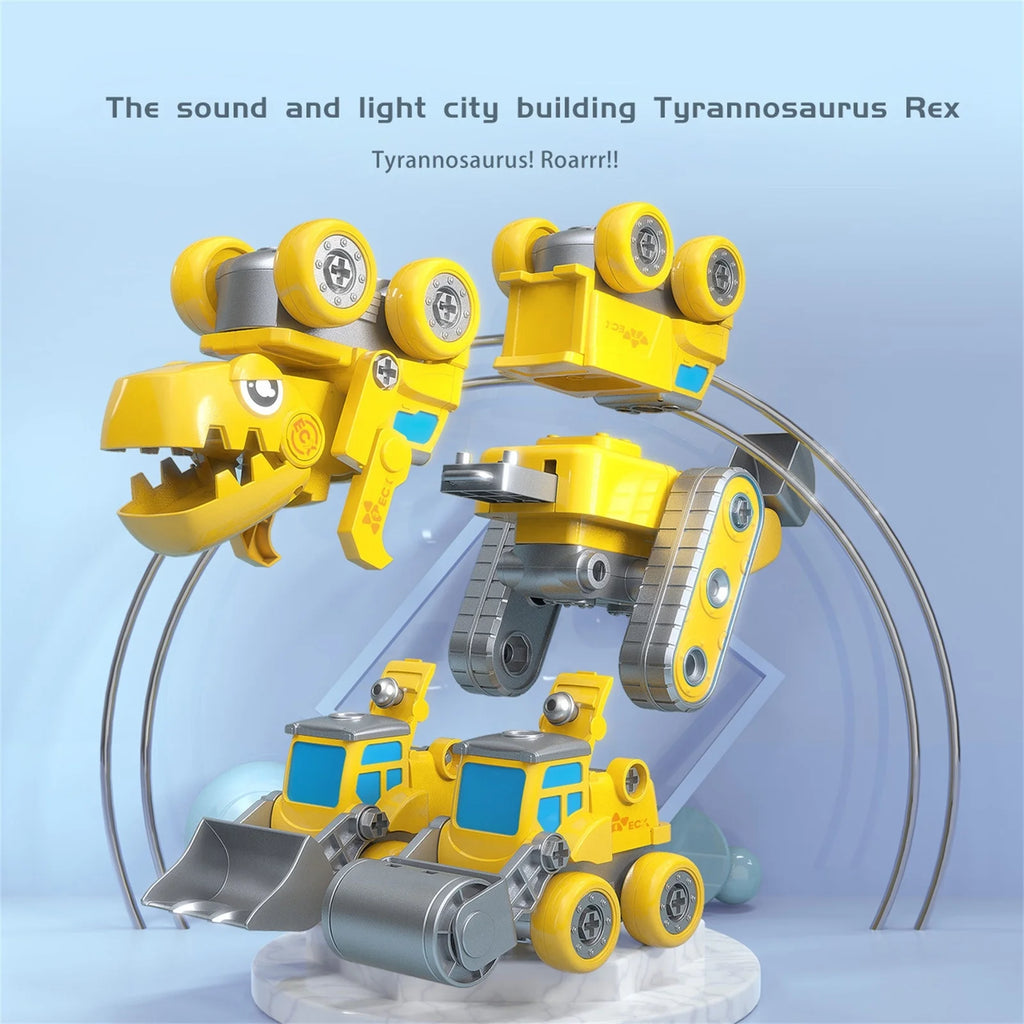 5 in 1 Take Apart Dinosaur Toys Set with Electric Drill M39520