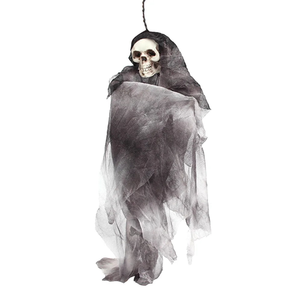 Halloween Scary Skull Doll Decoration Prop (Grey) J518645