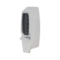 Mechanical Pushbutton Auxiliary Lock with Thumbturn 1 in. Deadbolt & 2.75 in. Backset Satin Chrome Q999753