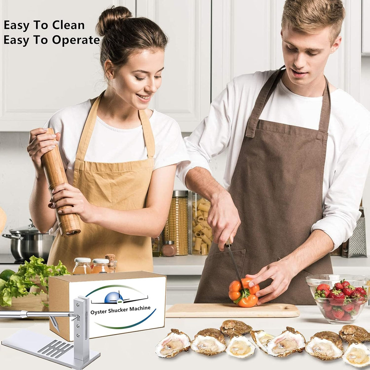 Stainless Steel Oyster Shucker Tool Set D434