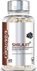 Shilajit with Safed Musli Ashwagandha 60 Veg Capsules K857