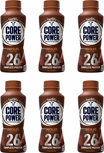 Chocolate High Protein Milk Shake, 14 fl oz, 42 gm, Pack of 6 Bottles B703