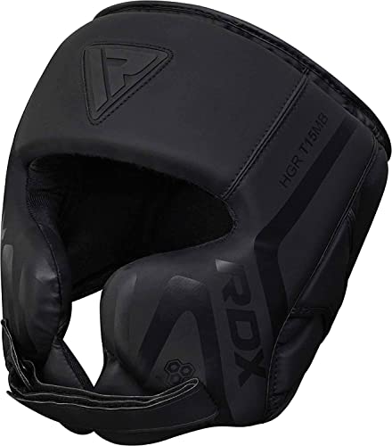 Black Maya Hide Leather Boxing Headgear U912