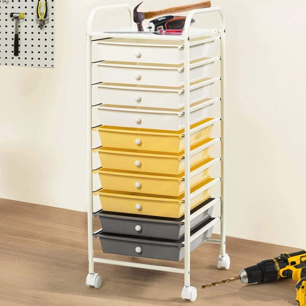 10 Drawer Rolling Storage Cart R285531