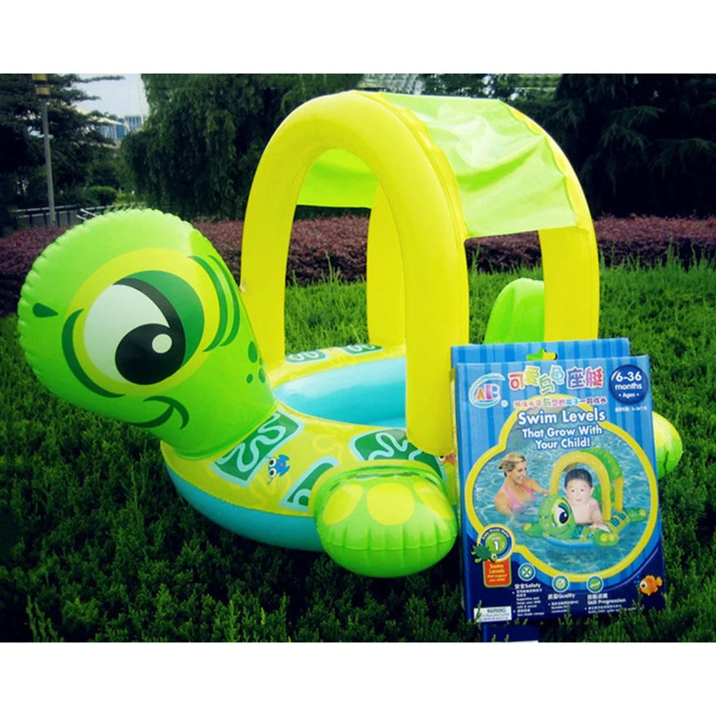 Inflatable Tortoise Swimming Pool Swim Ring Float Q1718