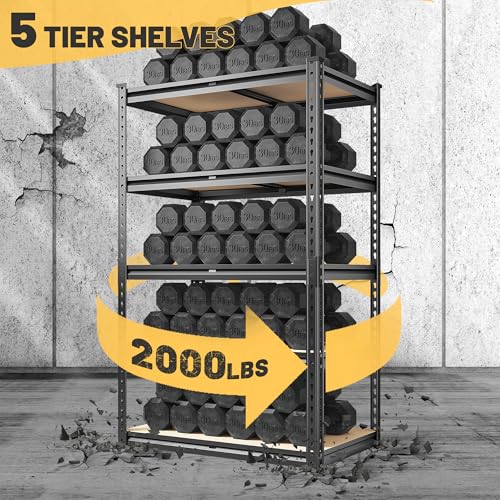 6 Tier Heavy Duty Metal Shelving 16" W x 16" D x 72" H V512122