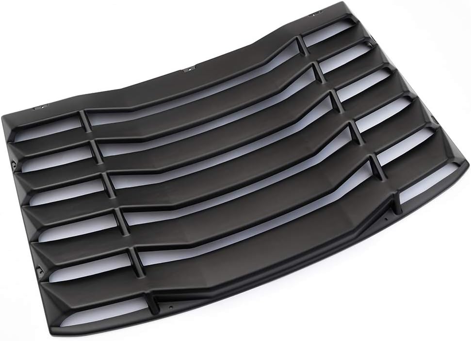 Matte Black Rear Window Louvers for Chevy Camaro N809