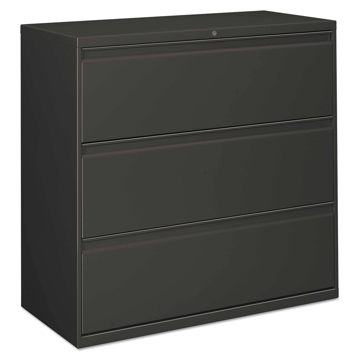 Three-Drawer Lateral File Cabinet, Charcoal E446064