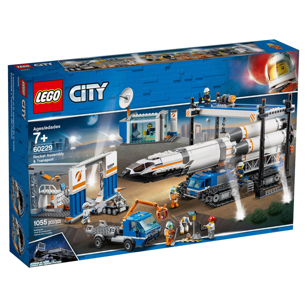 Space Rocket Assembly & Transport Toy Set 1055 Pieces G538968