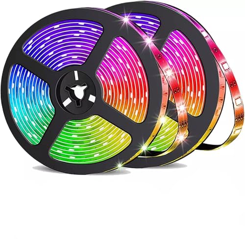 Smart RGB LED Strip Lights with App Control Remote Control, 32.8ft F6748