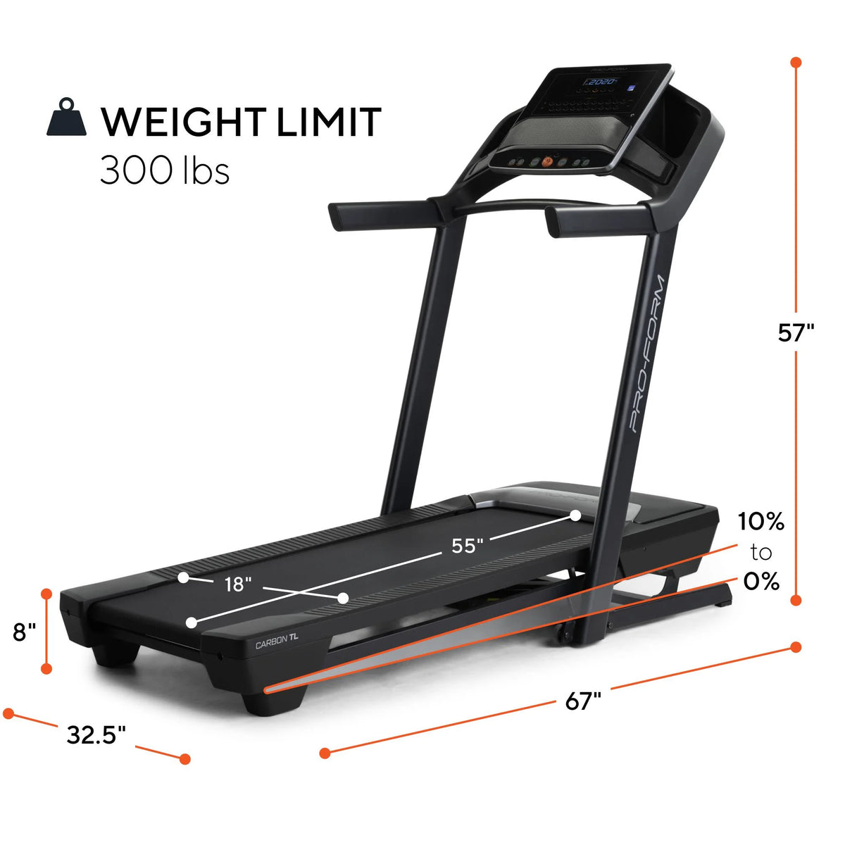 Carbon TL Treadmill with 5" Display Q9549