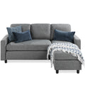 Linen Sectional Sofa Couch with Chaise Lounge W35287