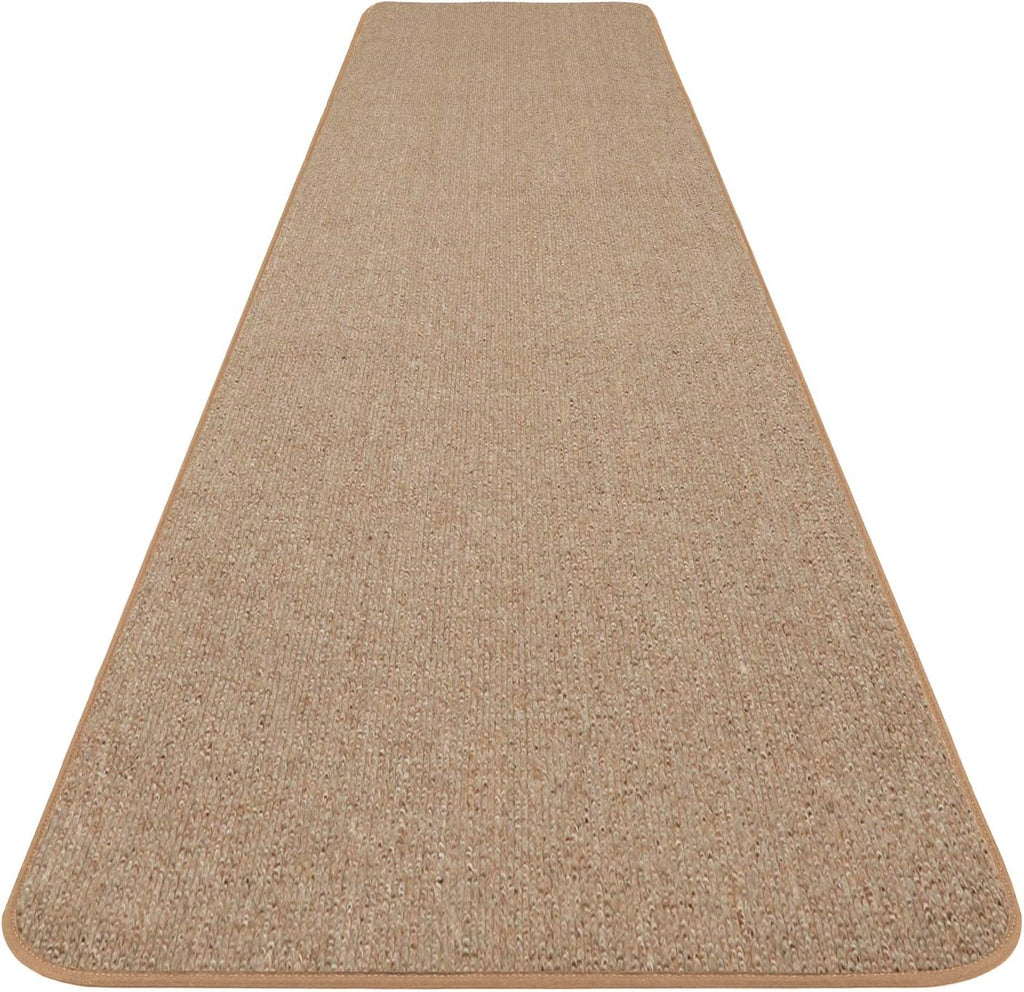 Skid-Resistant Carpet Runner Pebble Beige 12 Feet X 27 Inches Y1376