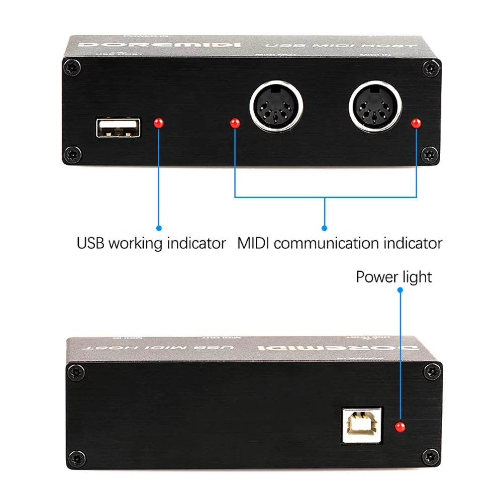 USB to MIDI Interface U104