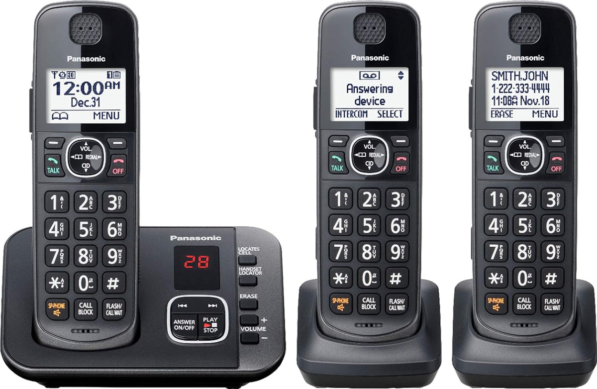 3 Handset Cordless Phone with Answering Machine G272466
