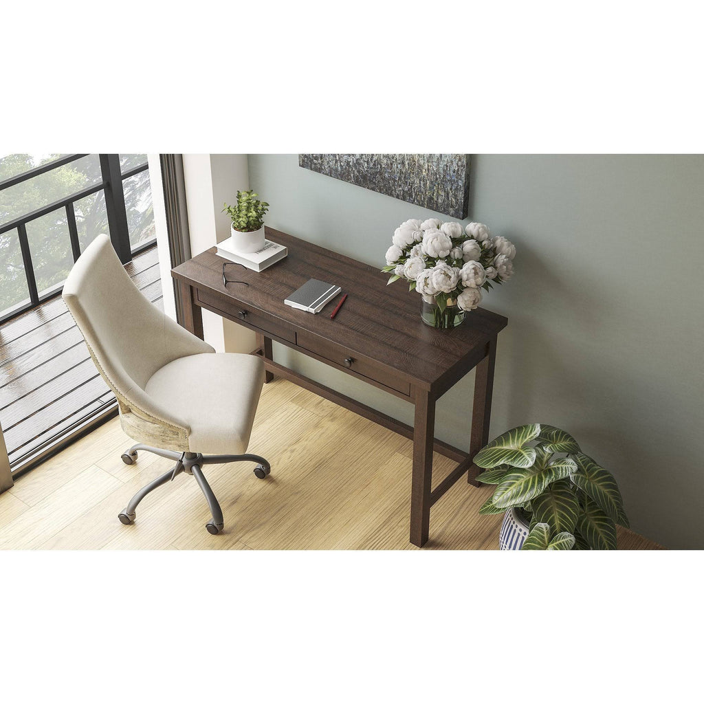 Warm Brown Home Office Desk V646978
