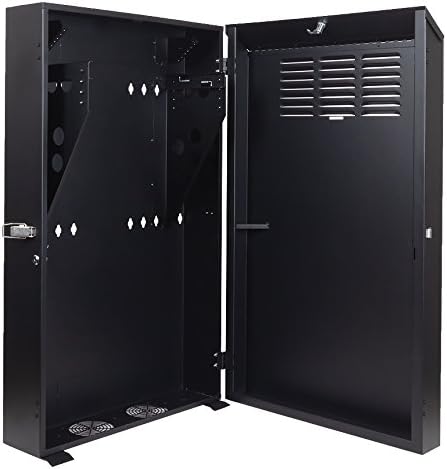 5U Vertical Wall Mount Enclosure Black X15342