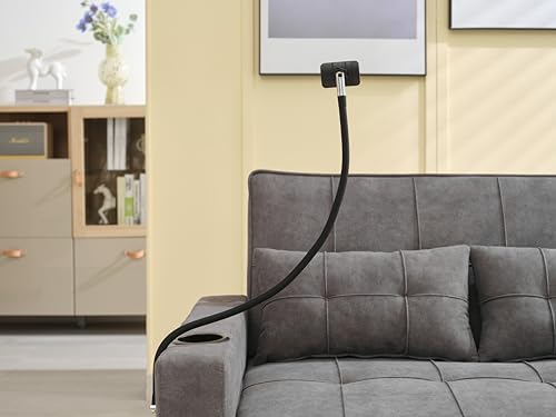 Green Convertible Sleeper Sofa Bed with USB Charging Cupholders R644102