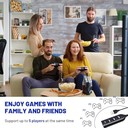 Retro Game Console with 2 Wireless Game Controllers E770657