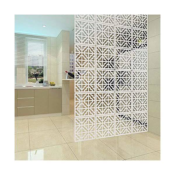 10Pieces Wood-Plastic Hanging Room Divider T9870