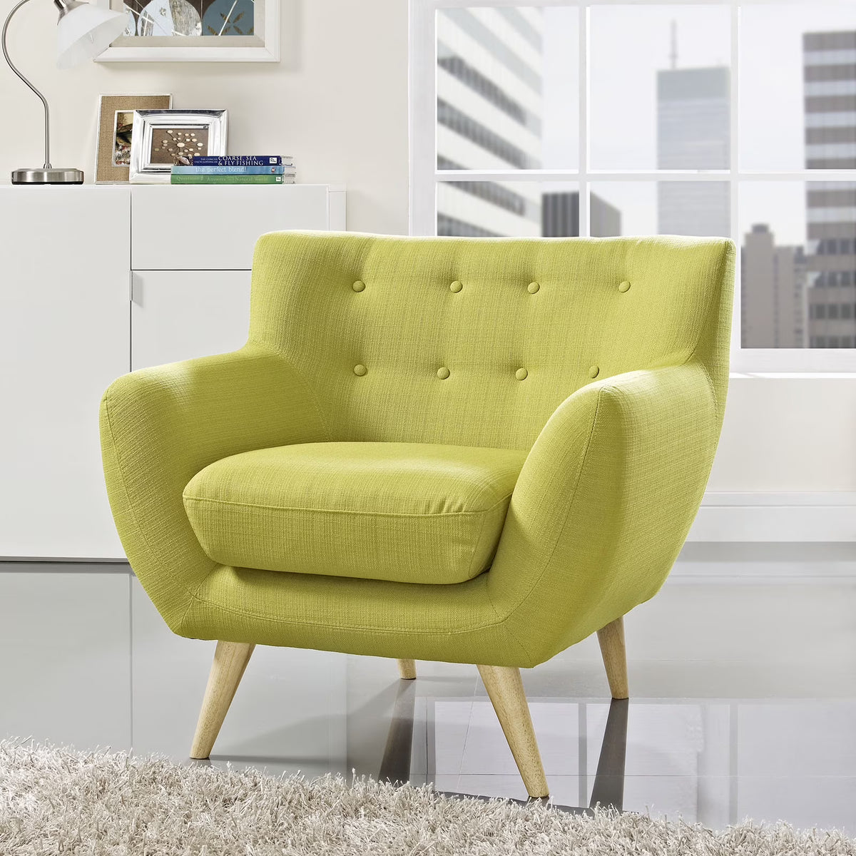 Wheatgrass Upholstered Fabric Armchair Z8117