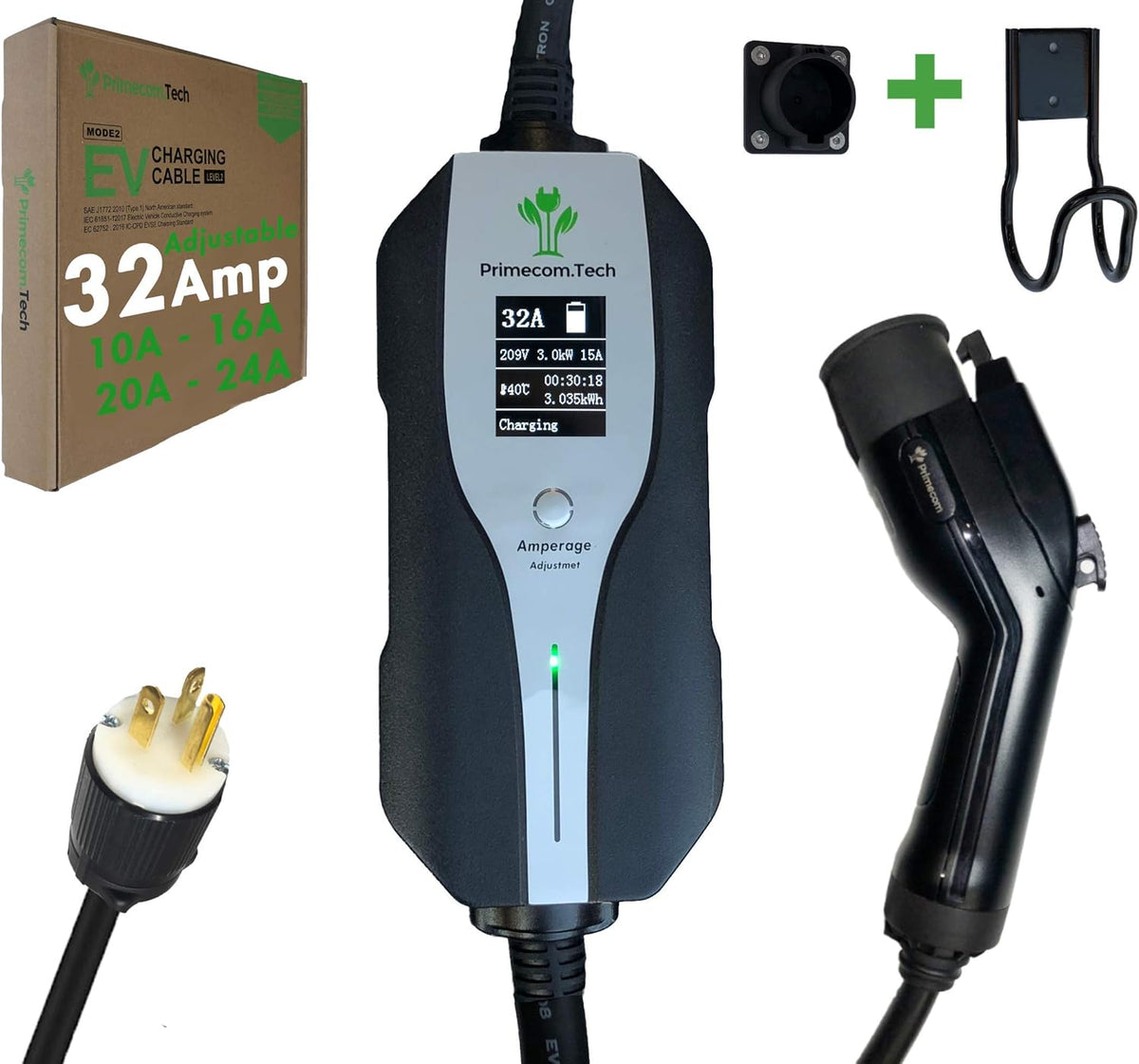 Level 2 Electric Vehicle Charger with 30 Ft Cable B385984