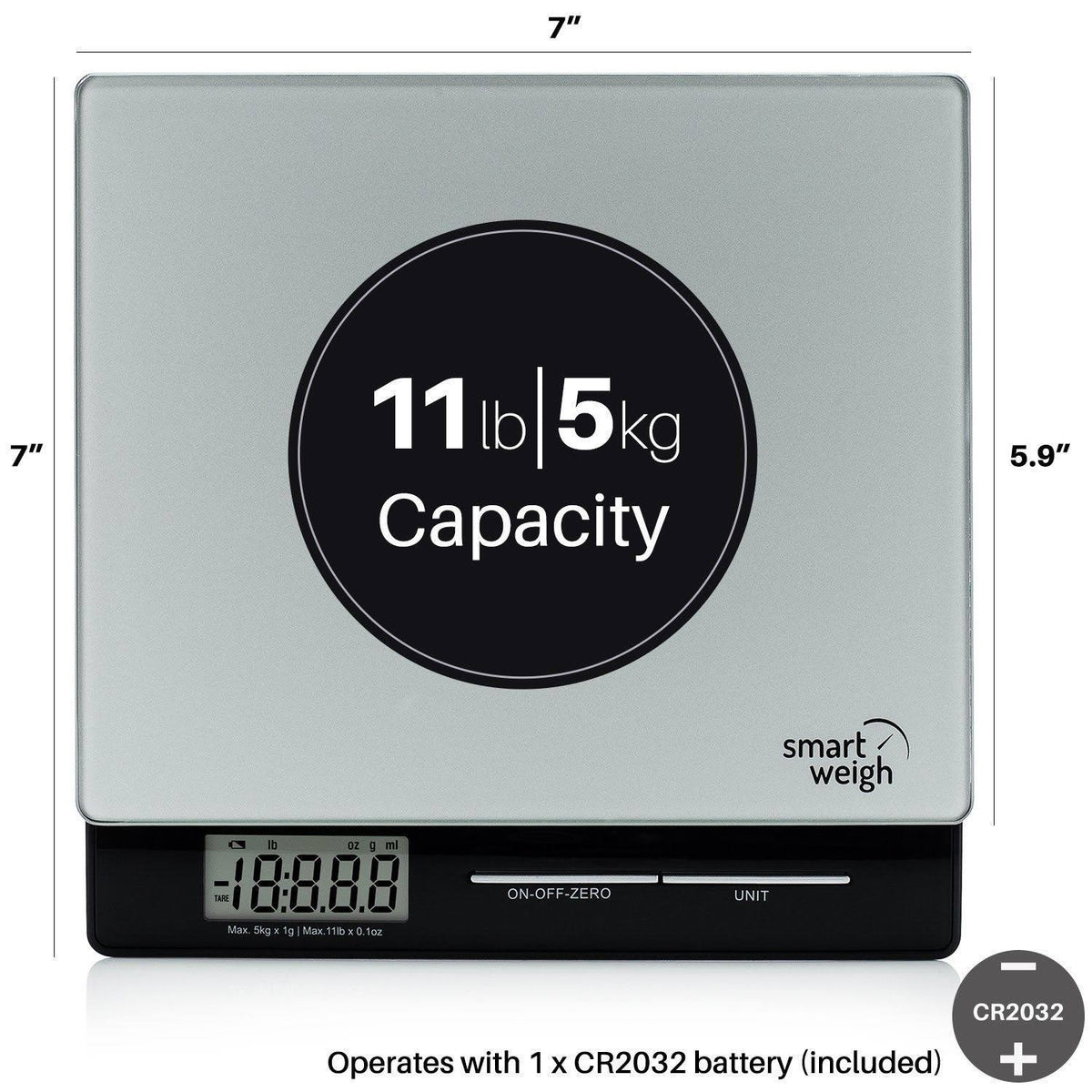 Professional Postal Scale with Tempered Glass D797