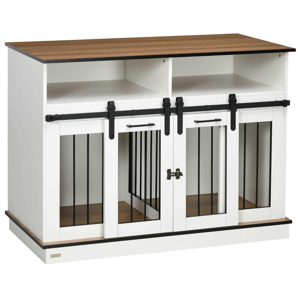Dog Crate Furniture with Shelves Y464