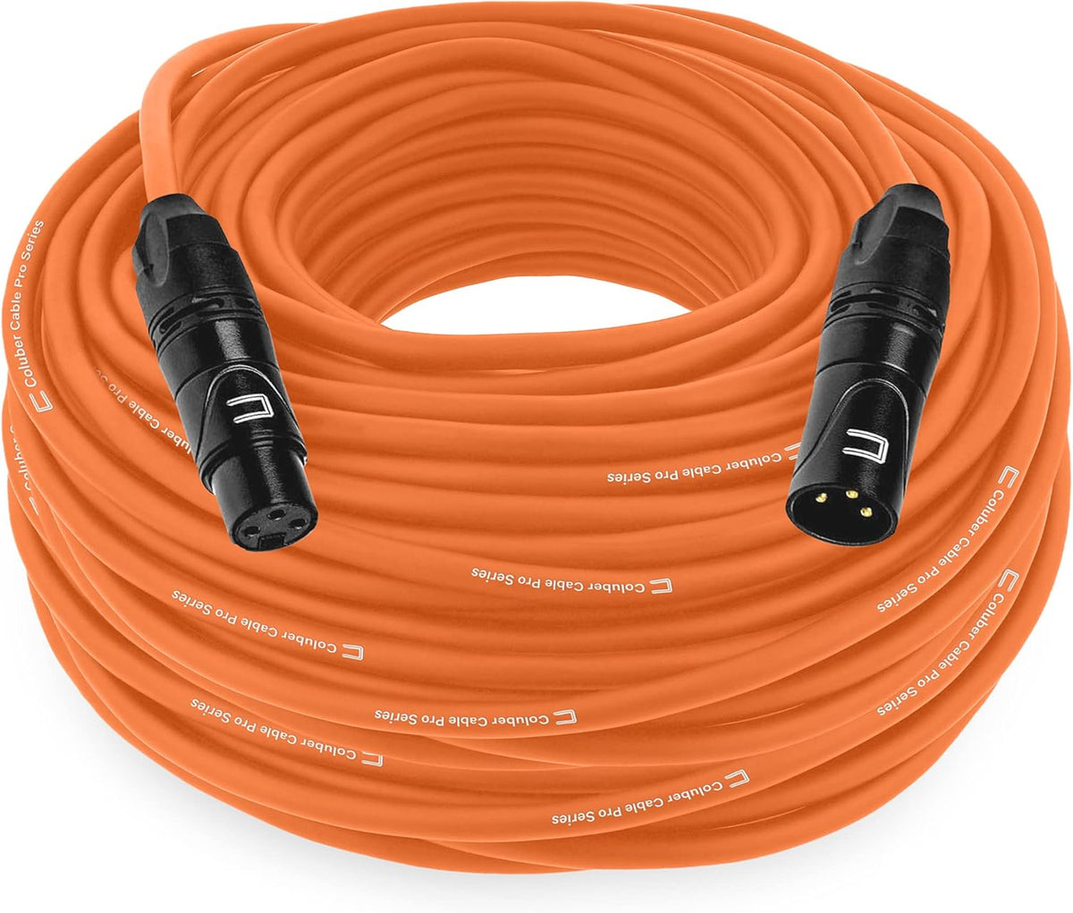 Balanced XLR Cable Male to Female, 10 Feet Black, 3-Pin Microphone Connector N85550