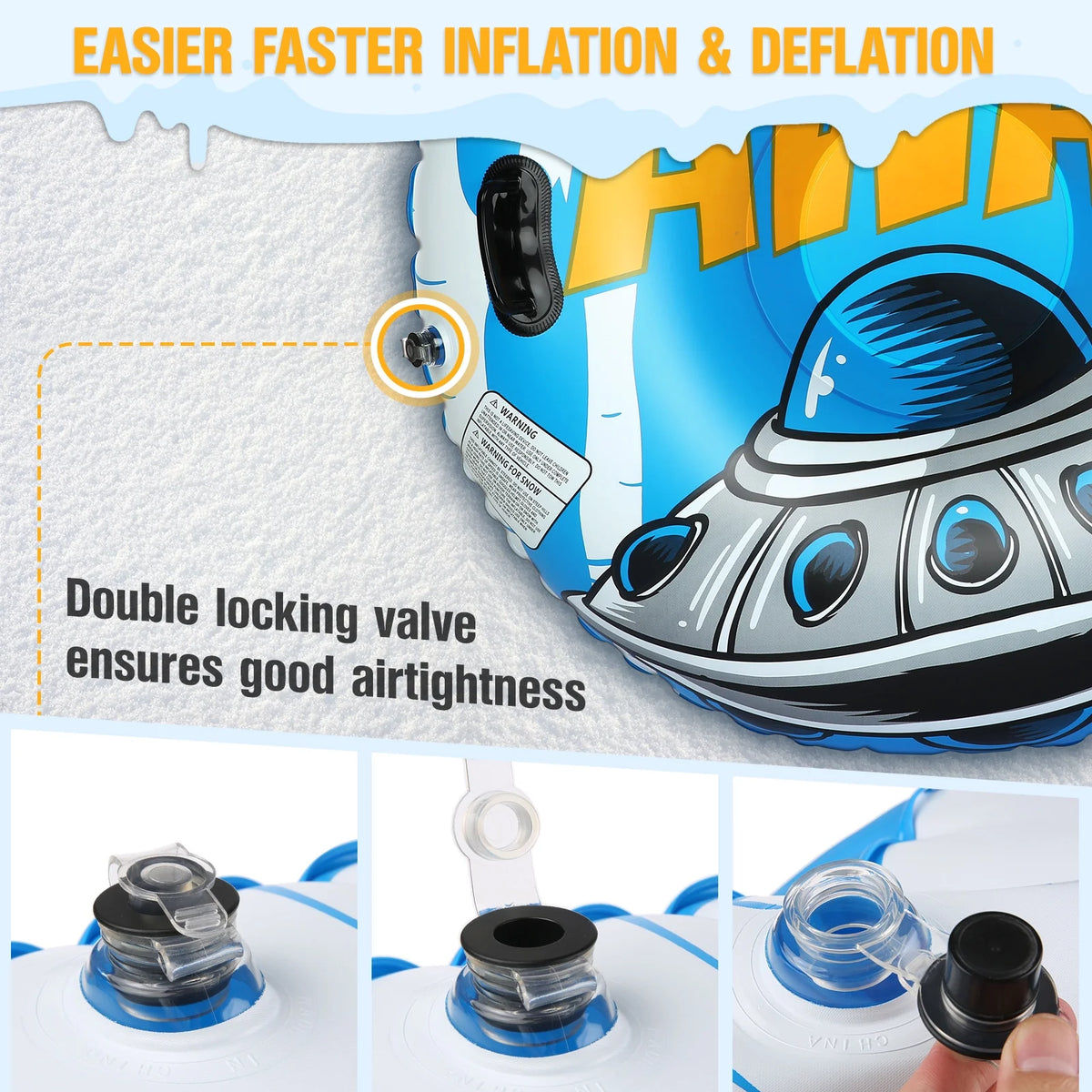 47 Inch Inflatable PVC Snow Tube G798