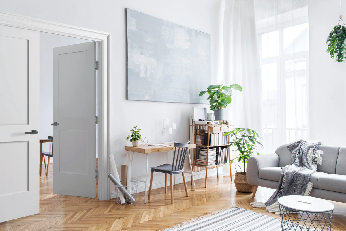 Solid Core Double Prehung French Door with Oil Rubbed Bronze Hinges B934277