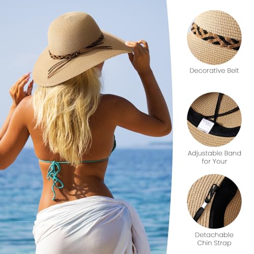 Wide Brim Straw Sun Hat K5968