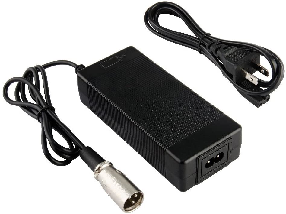 48V 54.6V 1.5A Electric Bike Charger 3-pin XLR Male Plug for 13S Lithium V9810
