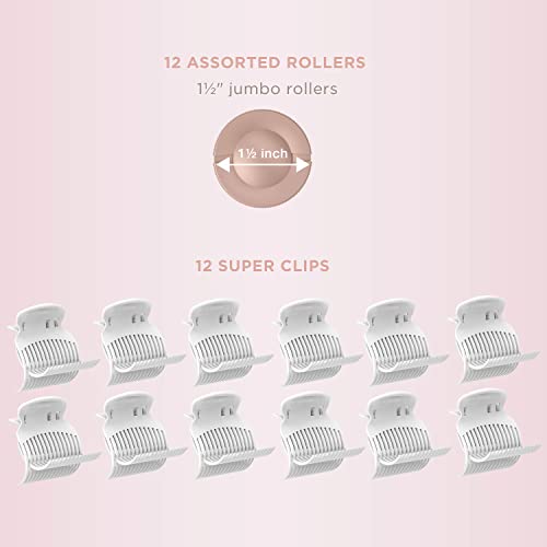 Ceramic 1 1/2-inch Hot Rollers with Super Clips V6379