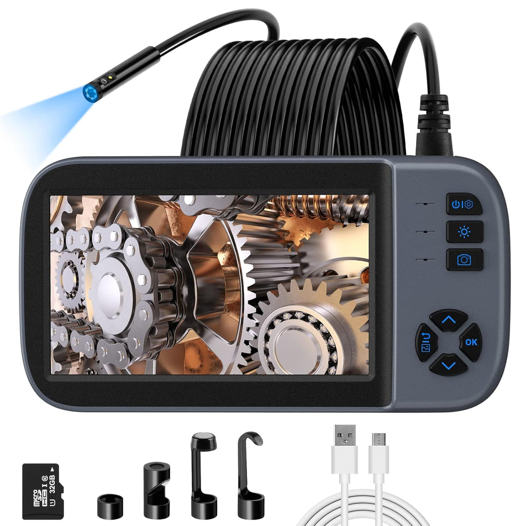 16.5 FT 1080P HD Dual Lens Endoscope Sewer Camera IP67 Waterproof X47660