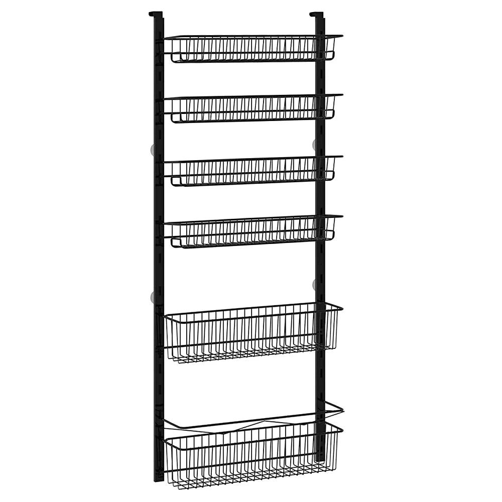 6-Tier Adjustable Metal Over The Door Pantry Organizer T5023