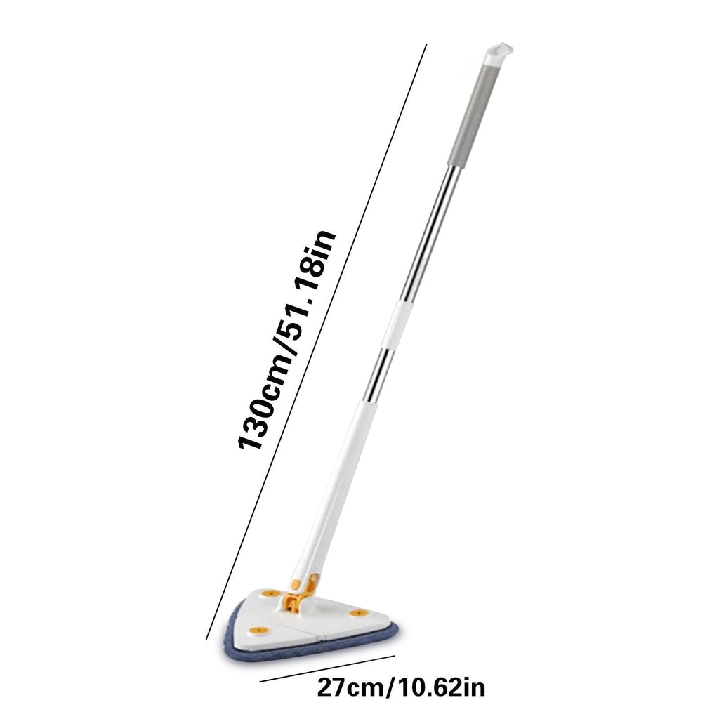 360° Adjustable Rotatable Triangle Cleaning Mop with Push-Pull Squeezing, Dry & Wet Mop M186508