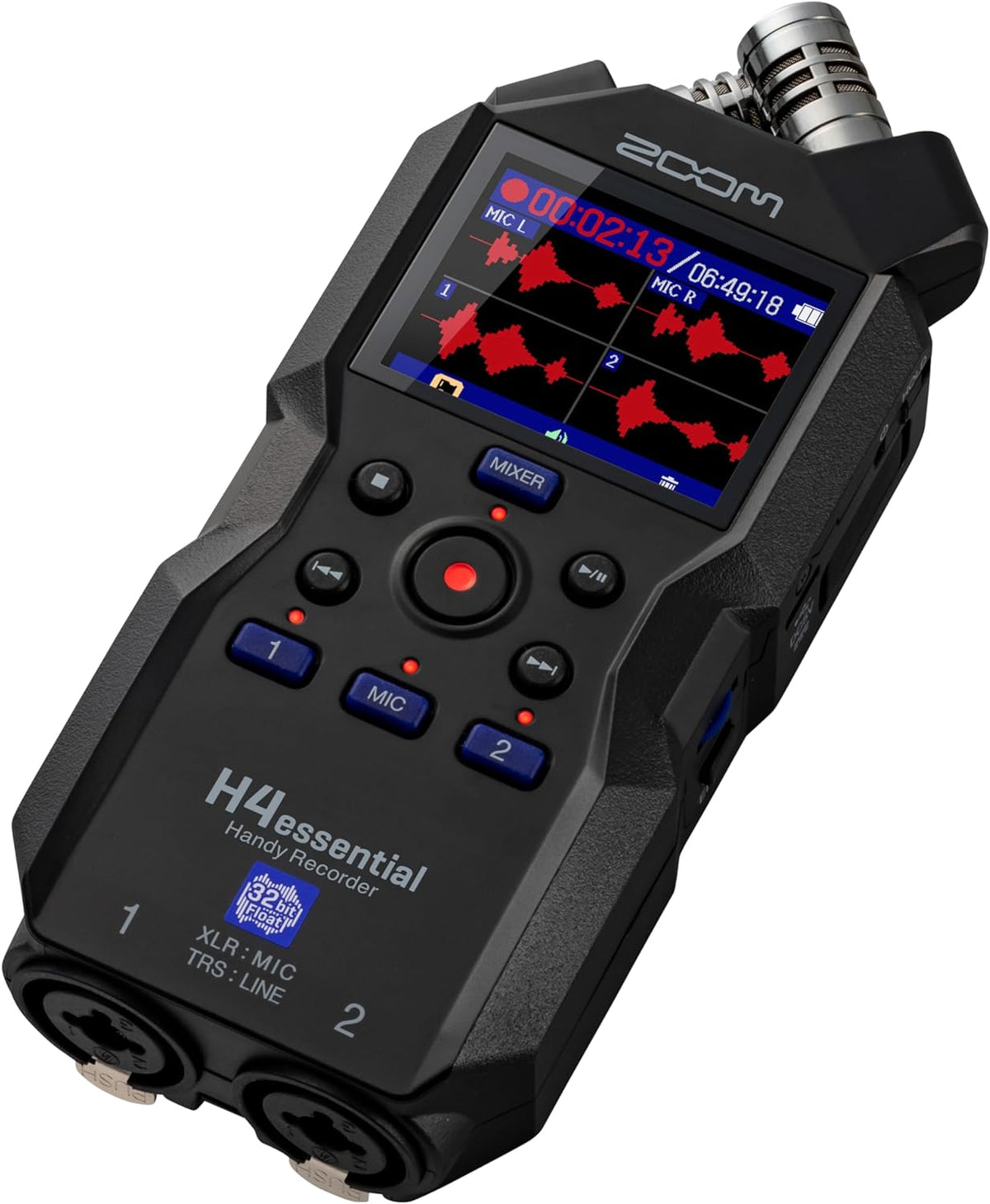 4-Track Recorder with Shotgun Microphone (Black) X178927