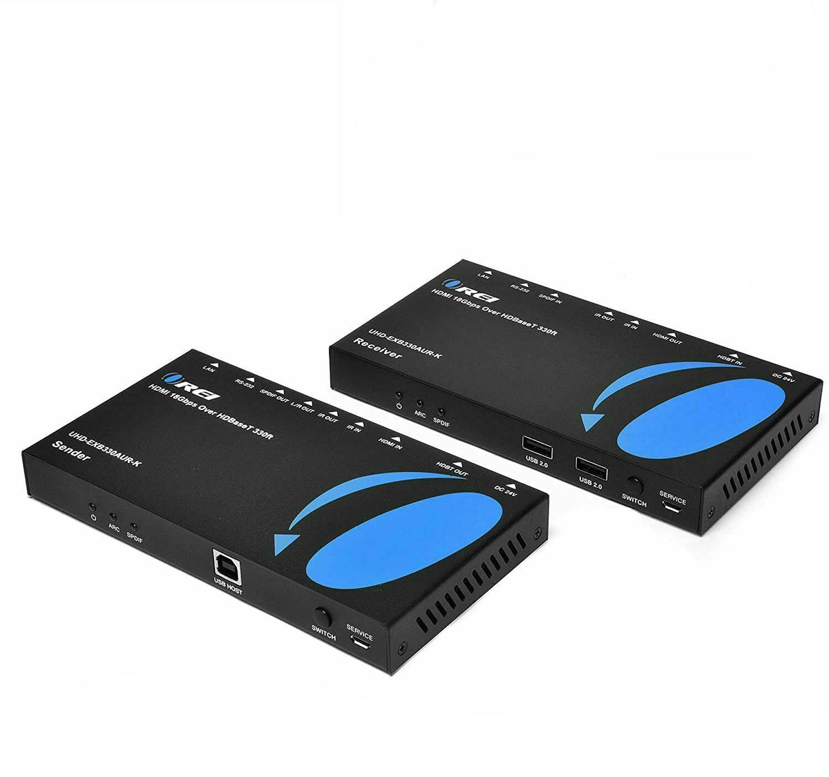 4K HDMI Extender Balun Over Single CAT5e/6/7 Cable Up to 400 Ft P329