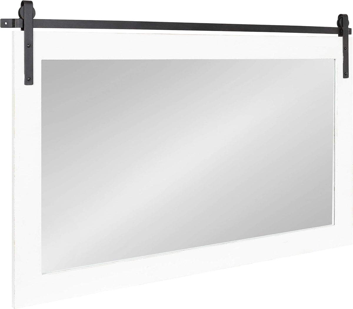 White Wood Framed Wall Mirror M8865