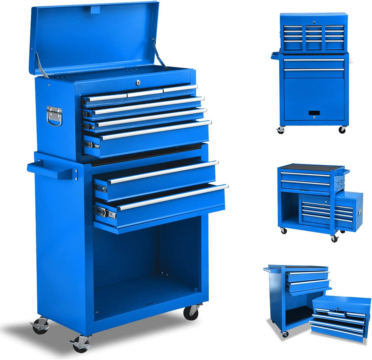 8 Drawer Rolling Tool Chest with Lock D29186