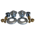 Chrome 2-Valve Trim Kit with Stems X114066