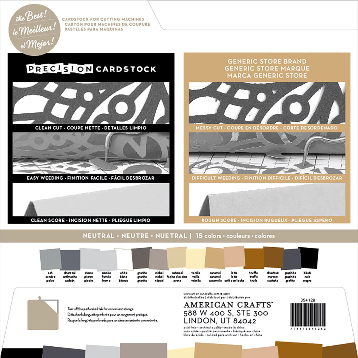 80lb 12"X12" 60/Pkg Cardstock X69456